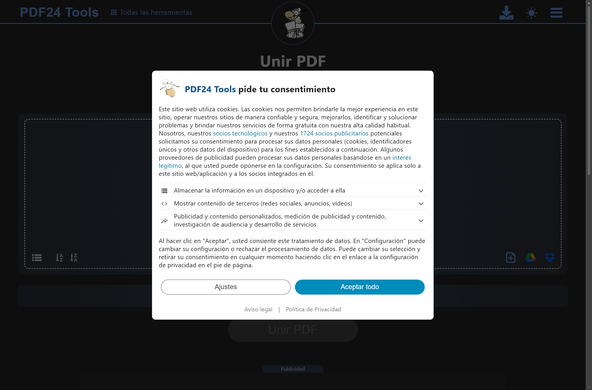 PDF24 Tools — sin red tras precarga