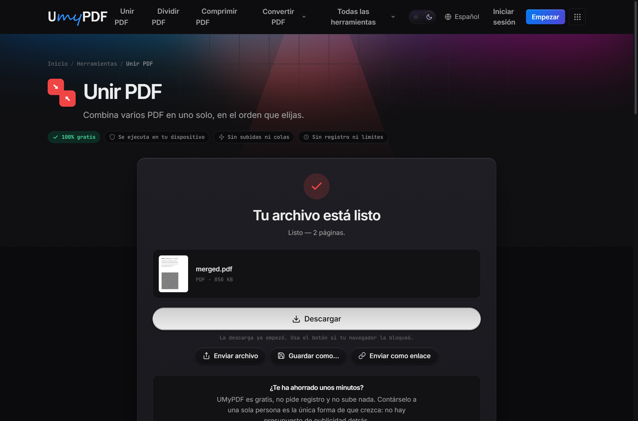 UMyPDF — sin red tras precarga